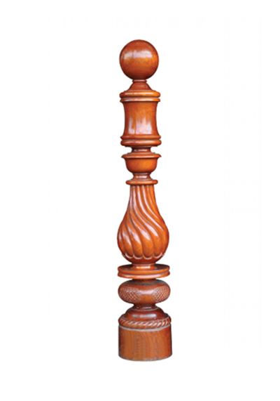 Trụ cái cầu thang gỗ 08