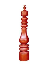 Trụ cái cầu thang gỗ 07