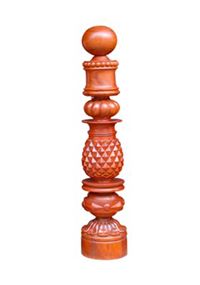Trụ cái cầu thang gỗ 05