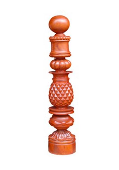 Trụ cái cầu thang gỗ 05