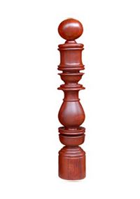 Trụ cái cầu thang gỗ 04