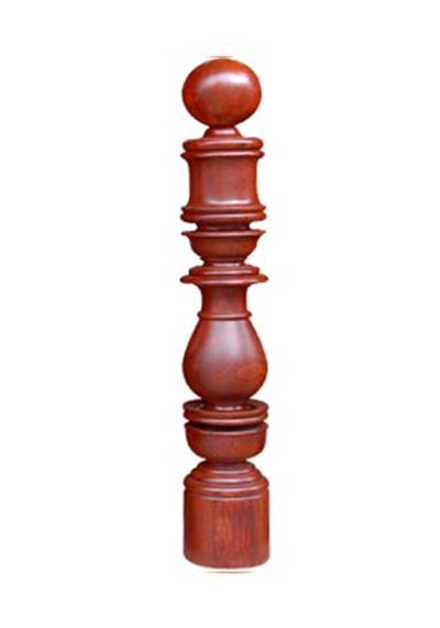 Trụ cái cầu thang gỗ 04