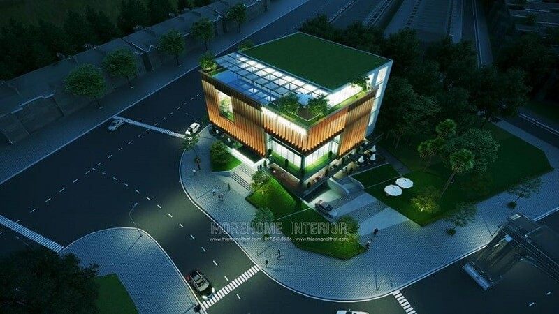 Khám phá mẫu thiết kế tòa nhà văn phòng hiện đại, độc đáo tại Vinh